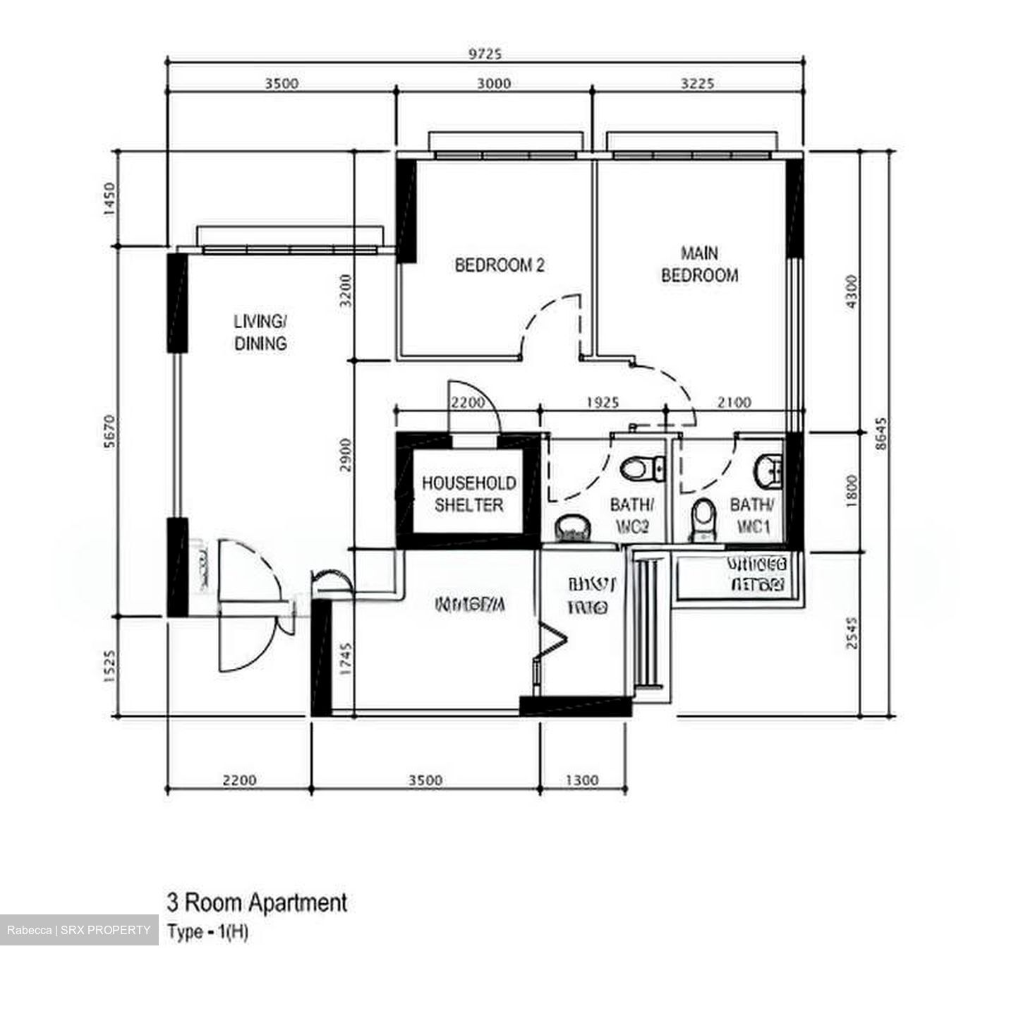 Blk 117A Tenteram Peak (Toa Payoh), HDB 3 Rooms #570446391
